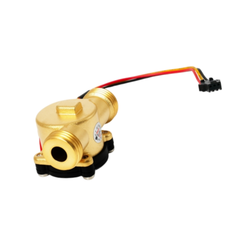 How does a water flow sensor ensure precision in smart water heaters?